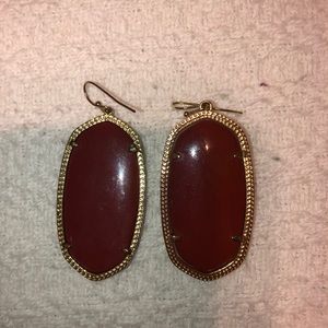 Maroon earrings